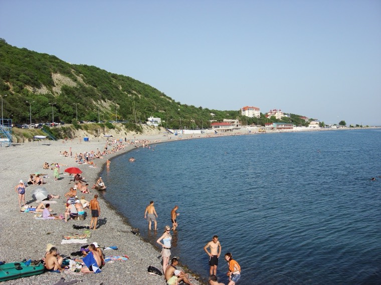 Пляж в Широкой Балке — Новороссийск
